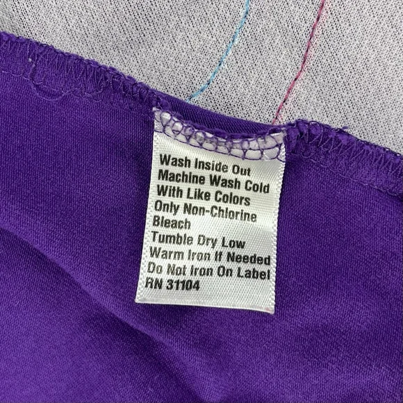 J Khaki Girls 5 Tunic Purple Flower long sleeve - Picture 4 of 6